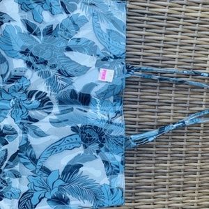 NWT Blue Floral Tote Bag from Pink